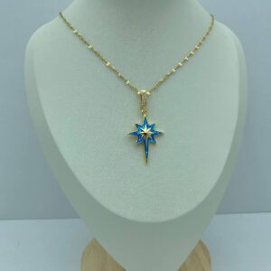 Opal Starburst Pendant Necklace