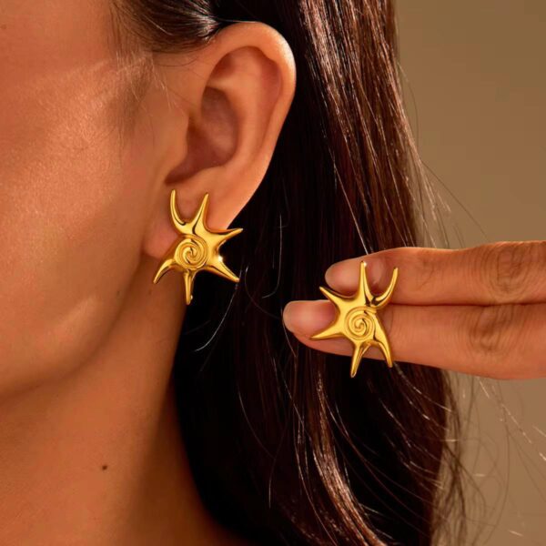 Ocean Style Stainless Steel Earrings