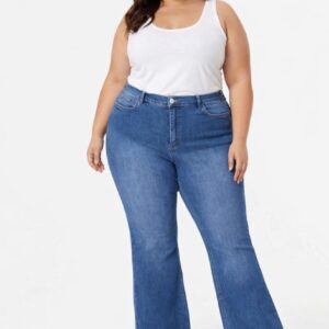 High-Waisted Stretch Denim Jeans