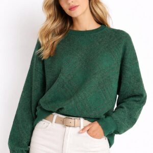 Soft Knit Geometric Pullover